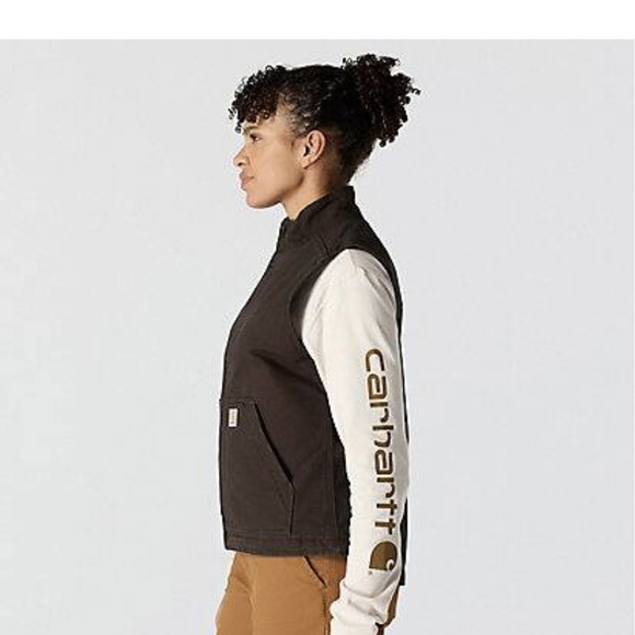 Women's Dark Brown Vest - Picture 3 of 8